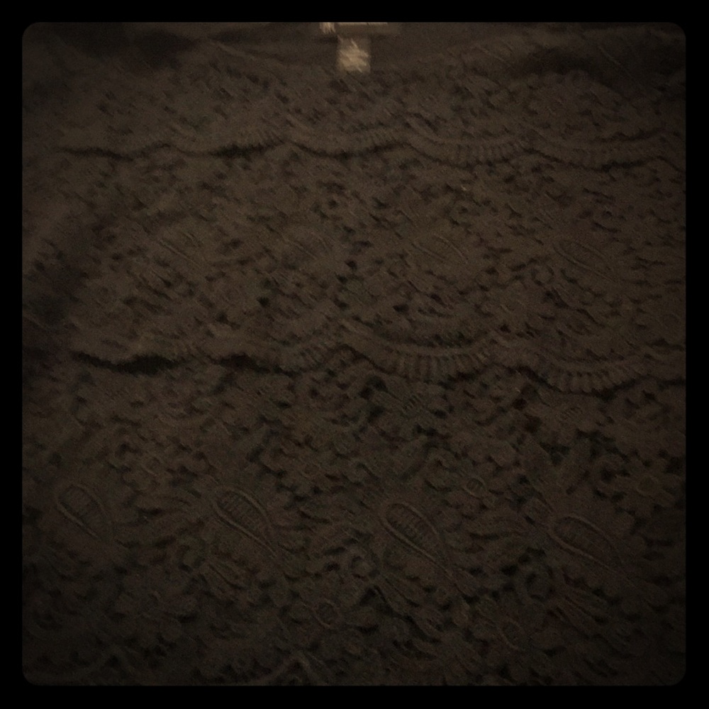 Cotton guipure tee shirt